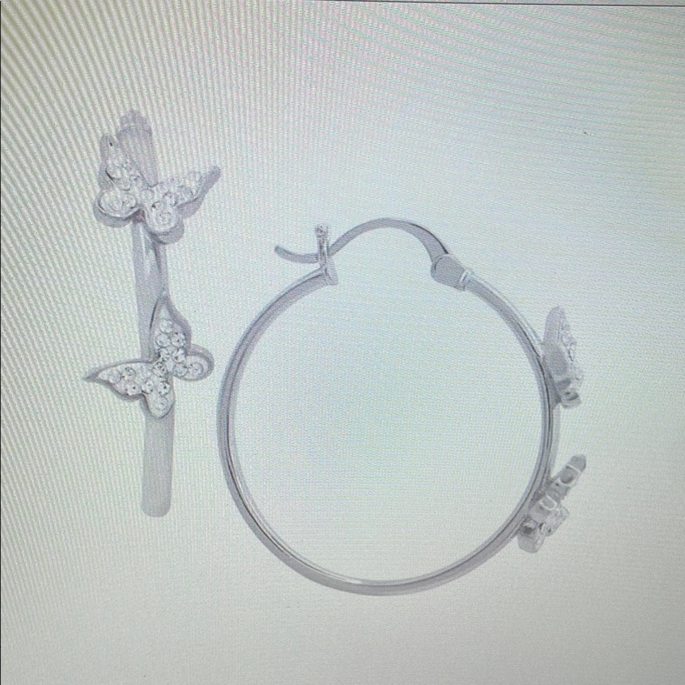 And Now This Silver Butterfly Earrings • Dainty Chic Gift Box Jewelry 